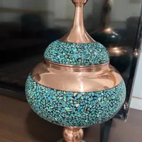 ظرف فیروزه کوبی|ظروف سرو و پذیرایی|کرمان, |دیوار