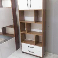قفسه ویترین کتابخانه دو درب دو کشاب|کتابخانه، شلف، قفسه‌های دیواری|اصفهان, عطار نیشابوری|دیوار