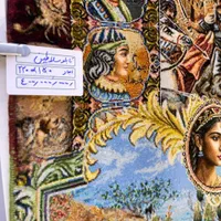 تابلو فرش(بساک) سلاطین ایران دارای ۵۴ چهره|تابلو فرش|مشکین‌دشت, |دیوار