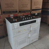 اجاق گاز طرح فر ام دی اف صفحه استیل و شیشه ای|اجاق گاز و لوازم برقی پخت‌وپز|اصفهان, پوریای ولی|دیوار