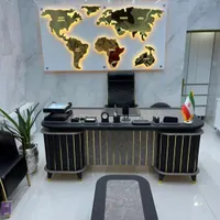 میز اداری مدیریت M014 نیم ست اداری کد2020|دفتر کار|محمدشهر, |دیوار