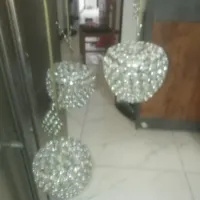 لوستر مدرن کریستالی سه شعله smd مدل سیب APELL