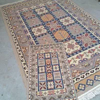 گلیم ستاره کویریزد سنتی طرح خشتی