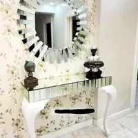 میز کنسول آینه مدل roya طلایی و سفید|بوفه، ویترین، کنسول|تهران, بازار|دیوار