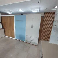 تخت کم جا ۱نفره و۲نفره وکمد دری ریلی هایگلاس|تخت و سرویس خواب|تهران, چیتگر جنوبی|دیوار