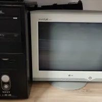 کامپیوتر کامل با مانیتور LG CRT