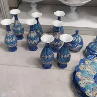 گلدان میناکاری مسی (کادویی) عمده وتک|گل مصنوعی|تهران, پیروزی|دیوار
