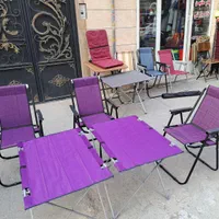 صندلی میز مسافرتی تاشو دسته دار عمده جزعی با کاور|کوهنوردی و کمپینگ|تبریز, |دیوار