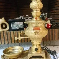 سماور قلمزن آب طلا / استاد اکبر عباسی /اصل و قدیمی|کلکسیون اشیاء عتیقه|تهران, مهران (سیدخندان)|دیوار