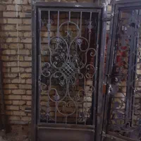 درب حیاط تک لنگه cnc وفرفورژه فرم چهارچوب اهنی|مصالح و تجهیزات ساختمان|قم, نیروگاه|دیوار