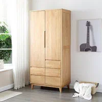 کمد دیواری تمام چوب گل نیلوفری