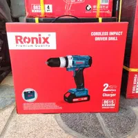 دریل شارژی رونیکس 16 ولت چکشی پیچ کن پیچ بند