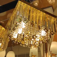 لوستر کریستالی 40و45سانتی گرد ومربع