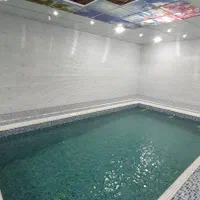 باغ مدرن دشت بهشت استخر داخل