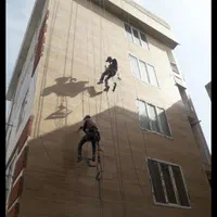 پیچ  رودپلاک کاردر ارتفاع باطناب  بدون داربست راپل|خدمات پیشه و مهارت|پردیس, |دیوار