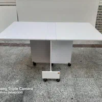 میز چند منظوره تاشو و کمجا ۱۲۰ ارتفاع ۸۰