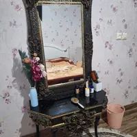 آینه و شمعدان کاملا سالم در حد جهیزیه عروس
