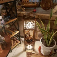 اباژور و استند چوبی|چراغ خواب و آباژور|اصفهان, مصلی|دیوار