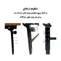 میز کار تاشو دو تکه سایز ۵۰ در ۷۰ سانت|میز تحریر و کامپیوتر|اصفهان, خانه اصفهان|دیوار