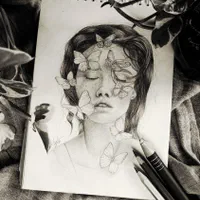 پذیرش سفارش چهره  با تکنیک مداد رنگی و طراحی