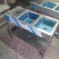 سینک صنعتی پرسی سینگ ترولی آبچکان قفسه کابینت|کافی‌شاپ و رستوران|تهران, نازی‌آباد|دیوار