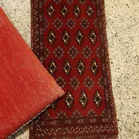 پشتی فرش دستباف اصل ترکمن جفت ریزبافت پادری فانتزی|فرش|تهران, بازار|دیوار