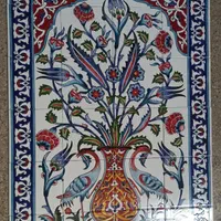 تابلو گل و مرغ مینیاتور کاشی سنتی لعابی کوره ای|خدمات پیشه و مهارت|تهران, توحید|دیوار