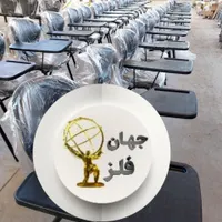 صندلی دسته دار/محصلی/آموزشی/صدفی امتحانی مشکی|صندلی و نیمکت|تهران, نعمت‌آباد|دیوار