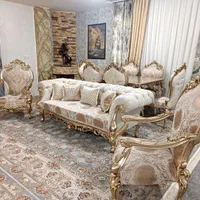 مبل سلطنتی ۷نفره چراغان|مبلمان خانگی و میز عسلی|تهران, یافت‌آباد|دیوار