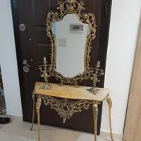 آیینه شمعدان برنز