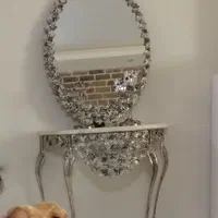 آینه و شمعدان بدون سنگ