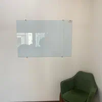 Wall mounting تخته وایت برد شیشه ای رنگ کرم|لوازم التحریر|تهران, شهید رجایی|دیوار