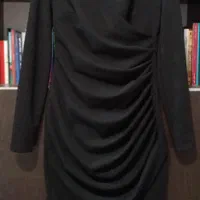 پیراهن مجلسی آستین بلند یقه هفت چپ و راست مشکی|لباس|تهران, شهرک دانشگاه|دیوار