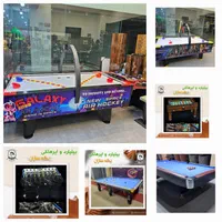 میز بیلیارد تمام چوب فوتبال دستی ایرهاکی پایه کشتی|ورزش‌های توپی|شیراز, شهرک گلستان|دیوار