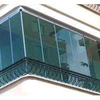 شیشه بالکنی ریلی،آکاردئونی،بالکن شیشه ای تاشو|مصالح و تجهیزات ساختمان|کرج, عظیمیه|دیوار