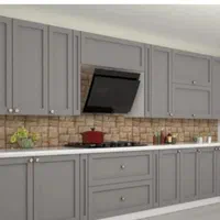 کابینت آشپزخانه فلزییMDF f ظرفشویی  اقتصادی