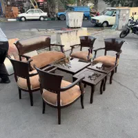 مبل ۶ نفره کلاسک مدل فیلون با میز و عسلی|مبلمان خانگی و میز عسلی|تهران, دروازه شمیران|دیوار