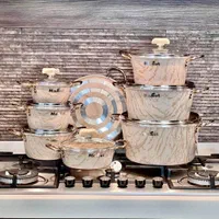 سرویس قابلمه 19تیکه اِماراتی مارک ماموت چدن واقعی|ظروف پخت‌وپز|یزد, |دیوار