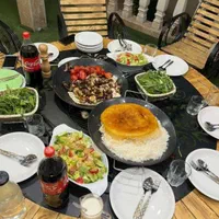 میز صندلی اتشدان دو کاره گازی زغالی