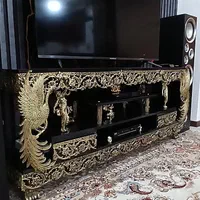 فروش یک عدد میز تلویزیون ویک عدد آیین وکنسول برنج|مبلمان خانگی و میز عسلی|شاهدشهر, |دیوار