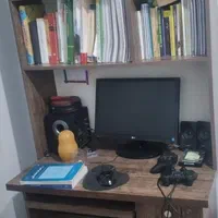 کتابخانه ومیز تحریر وکامپیوتر|کتابخانه، شلف، قفسه‌های دیواری|تهران, کوثر|دیوار