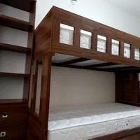 تخت ۲طبقه ام دی اف|تخت و سرویس خواب|قزوین, |دیوار