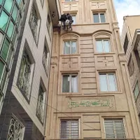 پیچ رولپلاک بدون داربست رنگ تورپاسیوطناب شستن نما|خدمات پیشه و مهارت|سنندج, |دیوار
