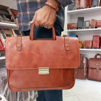 کیف اداری تمام چرم طبیعی کد107