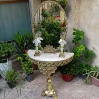 سرویس آیینه و شمعدان و میز عروس روکش نقره سایز ۷۰|آینه|تهران, یاخجی آباد|دیوار