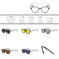 عینک طبی ریبن با ۵ کاور آفتابی کد ۱۰۰۱|زیورآلات و اکسسوری|تهران, تهرانپارس غربی|دیوار