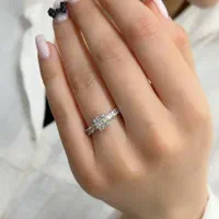 انگشتر نقره کادو تولد جواهری فلاور مارکیز خور کد۱۰|بدلیجات|تبریز, |دیوار