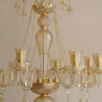 لوستر باکارا باکارات رنگ عسلی|لوستر و چراغ آویز|تبریز, |دیوار