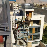 کار در ارتفاع پیچ رولپلاک شستشو عایق رنگ آمیزی|خدمات پیشه و مهارت|شیراز, وحدت|دیوار