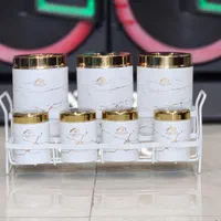 پاسماوری ۸ پارچه طرح سنگ درب طلایی تمان استیل|ظروف سرو و پذیرایی|قم, شهرک فاطمیه|دیوار